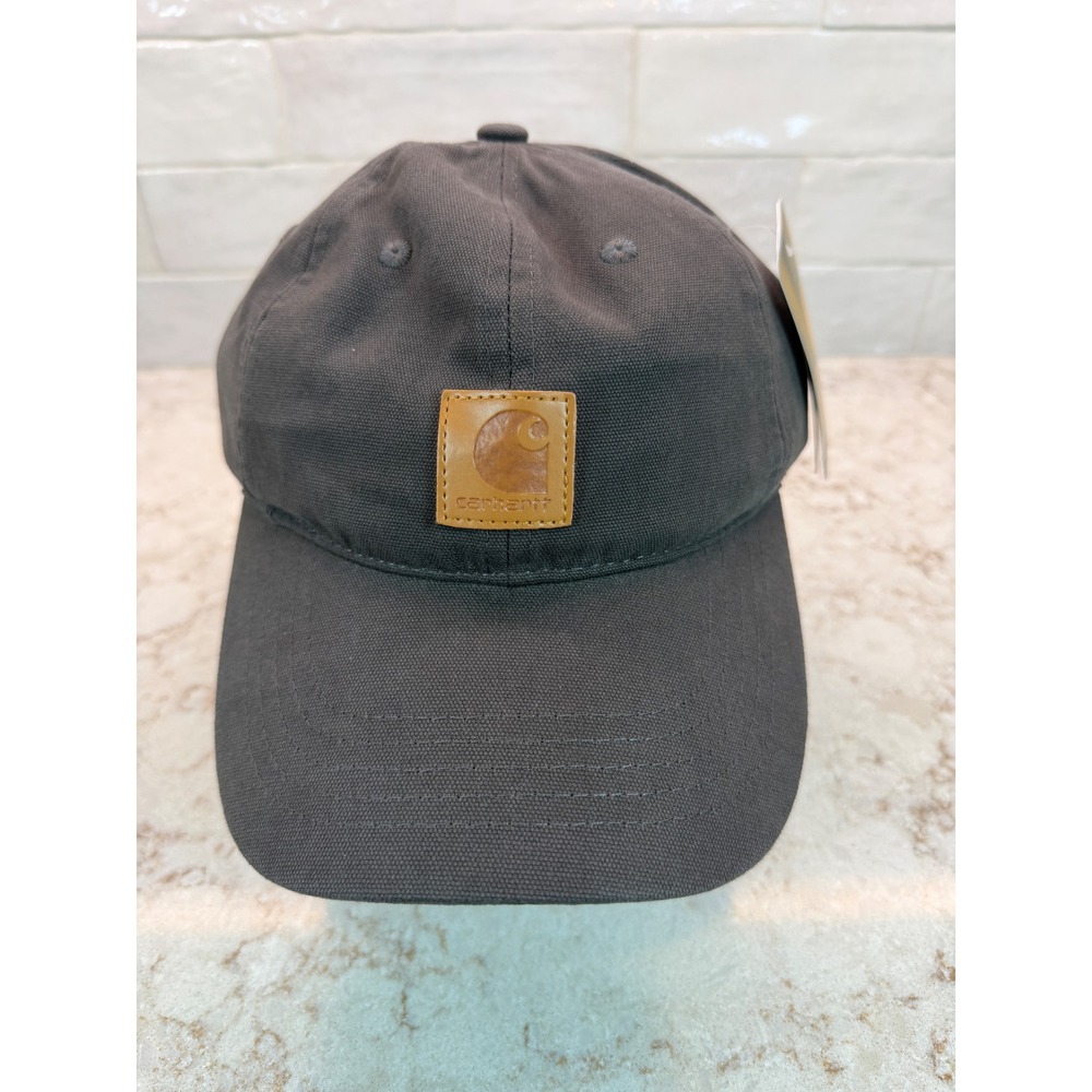 Carhartt Odessa Cap Dark Grey Shadow Canvas Adjustable Baseball Hat NWT